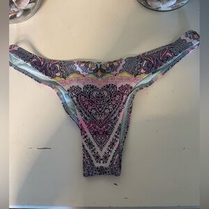 Victoria's Secret Women's Swim bottoms multi colored with heart